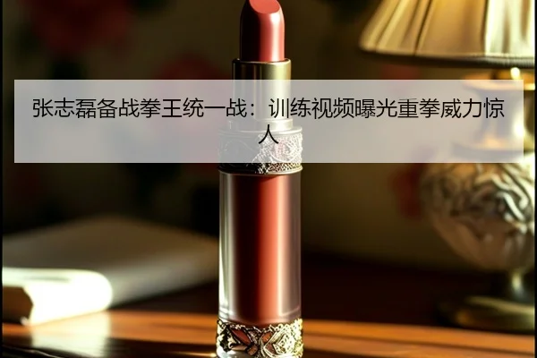 张志磊备战拳王统一战：训练视频曝光重拳威力惊人